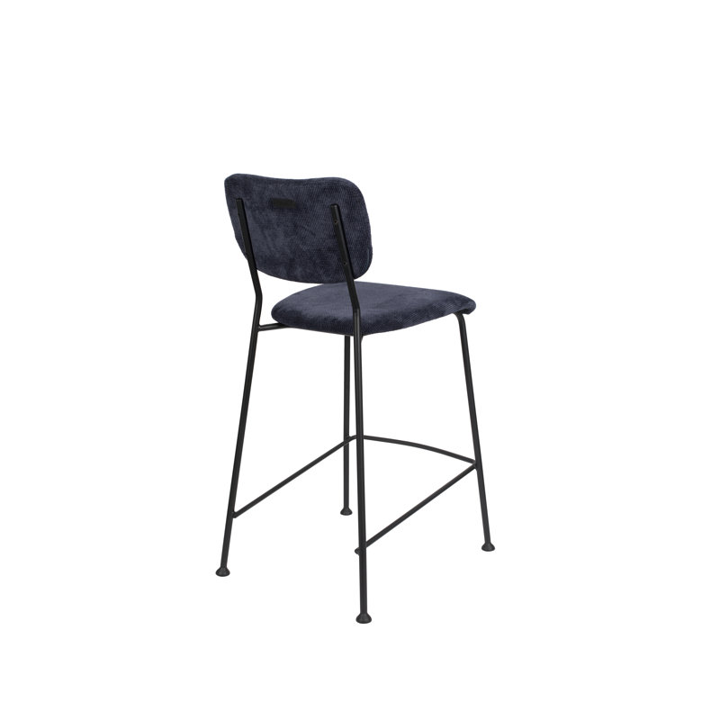 Benson Bar Stool, Counter Stool (25” Seat Height), Dark Blue