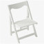 Ensemble de petites tables pliantes et chaises rectangulaires HiPS avec 2 chaises blanches