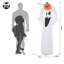 HOMCOM 6FT 1.8m LED Halloween Inflatable Decoration Ghost & Pumpkin Party