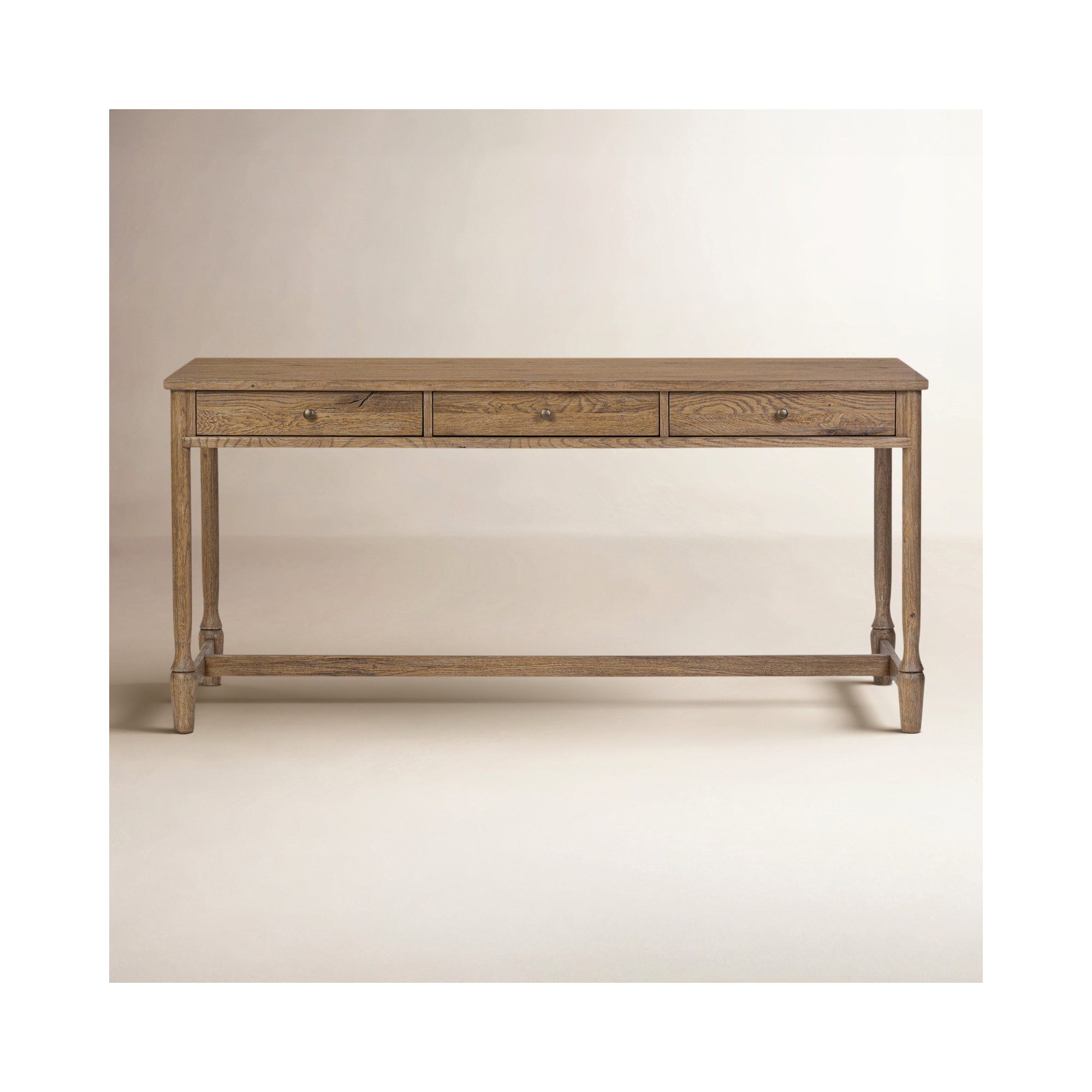 Bari Desk-Weathered Oak, Weathered Oak
