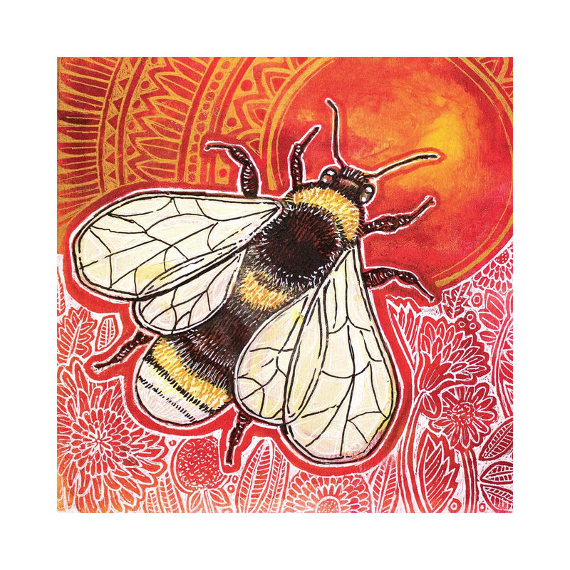 Just Bee by Lynnette Shelley - Wrapped Canvas Print, 66.04 cm H x 66.04 cm W x 1.91 cm D