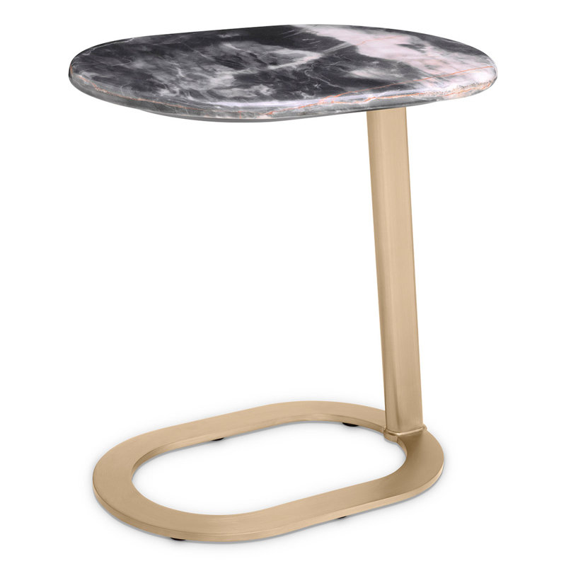 Oyo Marble End Table, Black