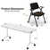 Set Of 3 Training Room Table Set 1 Table And 2 Chairs