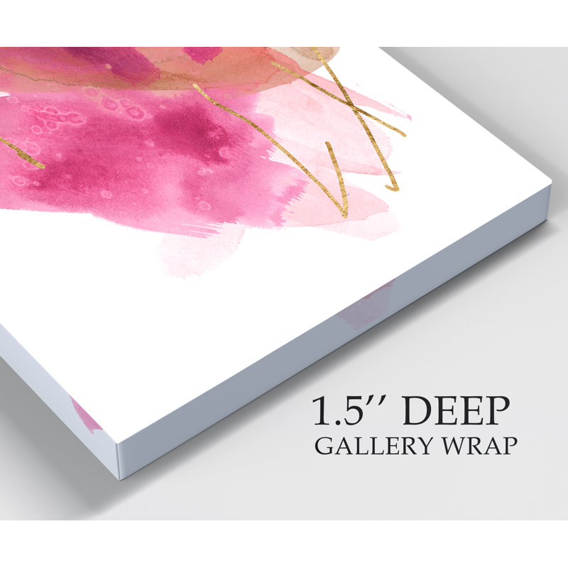 Rose Edge I - reproduction sur toile, H 32 po x l 24 po x P 1 po, Toile tendue