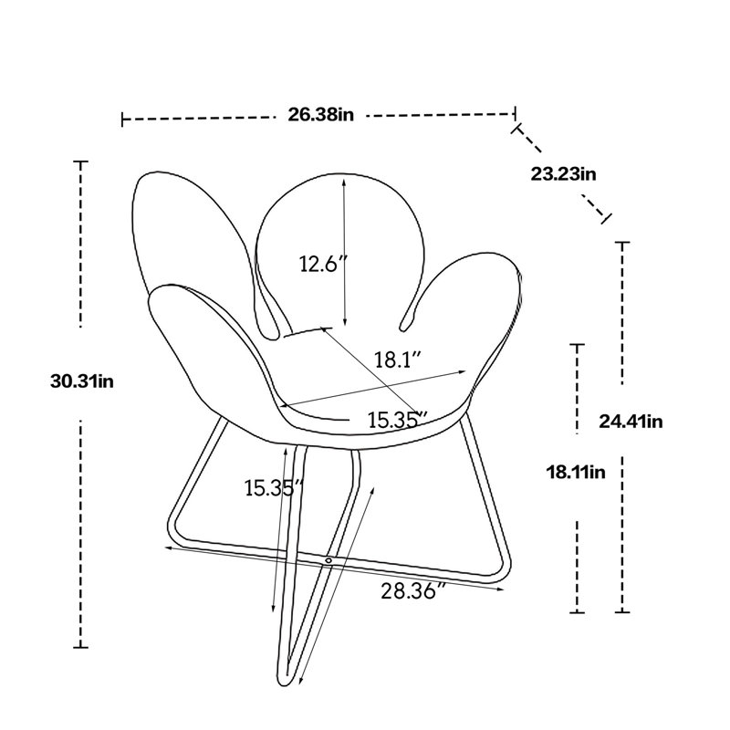 Ensemble de 2 chaises d'appoint Teddy, Mélange de polyester gris