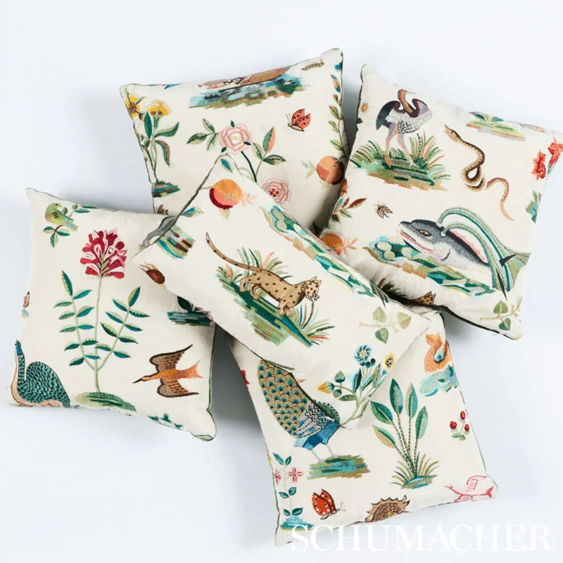 Royal Silk Embroidery Pillow D