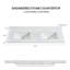 Comptoir de meuble-lavabo double 61 po avec lavabo et 3 trous de robinet Jaen-91519897