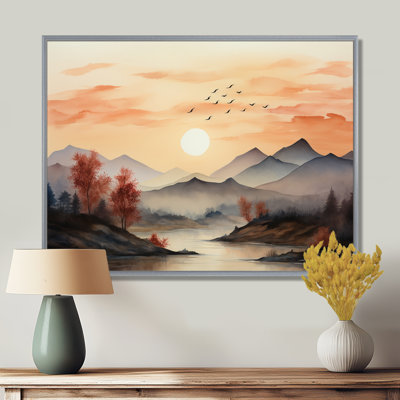 Afrique, Serengeti, coucher de soleil II - Art africain, art mural