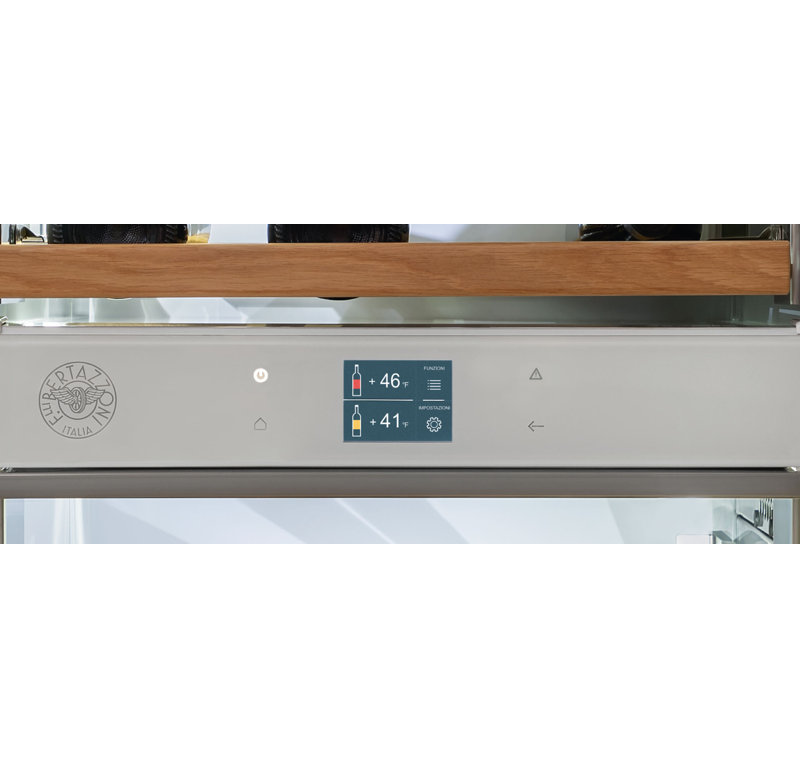 18" Built-in Wine Cellar Column Stainless Steel, Left Handed