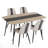 Metal Base Dining Table