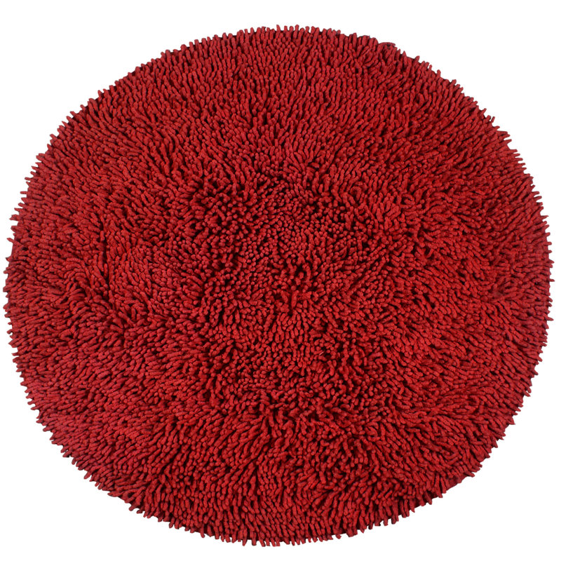Florbela Bath Rug, Red