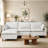 Modular L-Shape Sectional Sofa with Ottoman