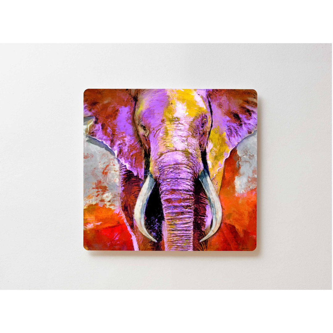 BohoLiving Metallbild grafische Kunst