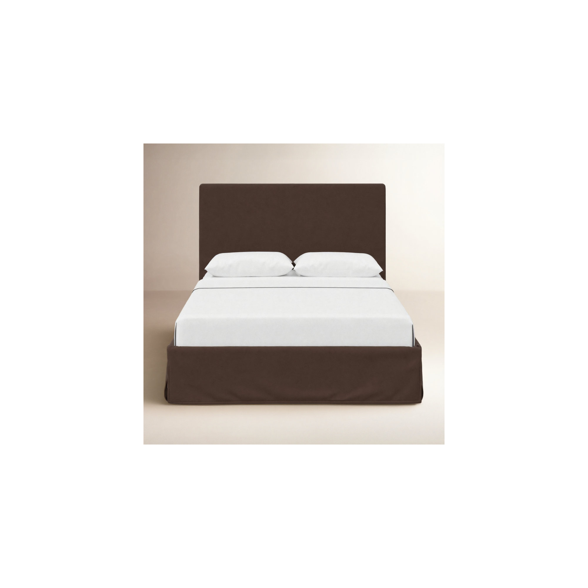 Verona Upholstered Slipcover Bed, Classic Chocolate Velvet, King