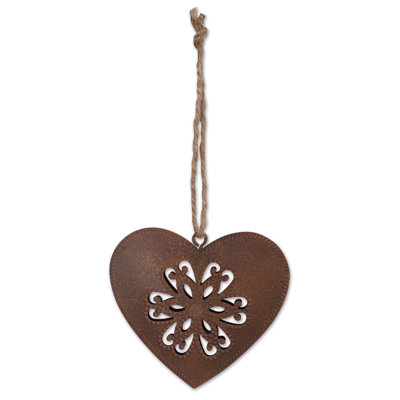 6.75'' Metal Holiday Shaped Ornament