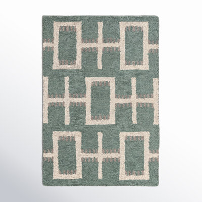 Elsey Hand-Tufted Geometric Wool Rug