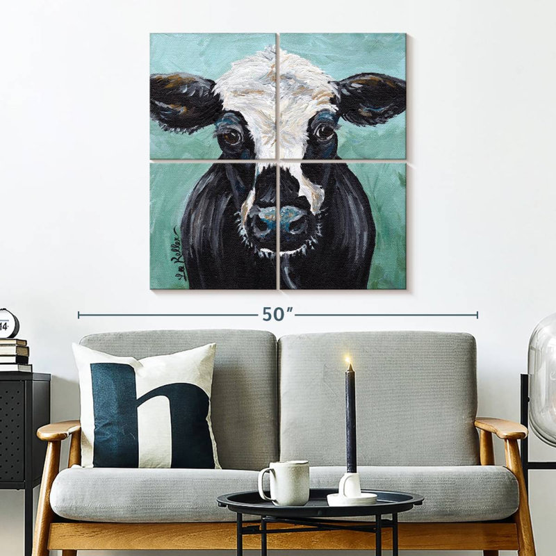 Brampt Cow Clyde, 32" H x 32" W