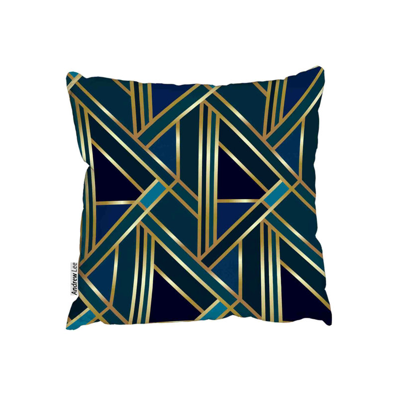Geometric Square Throw Cushion, 61cm H x 61cm W x 20cm D