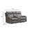 Nova Graphite Manual Glider Loveseat