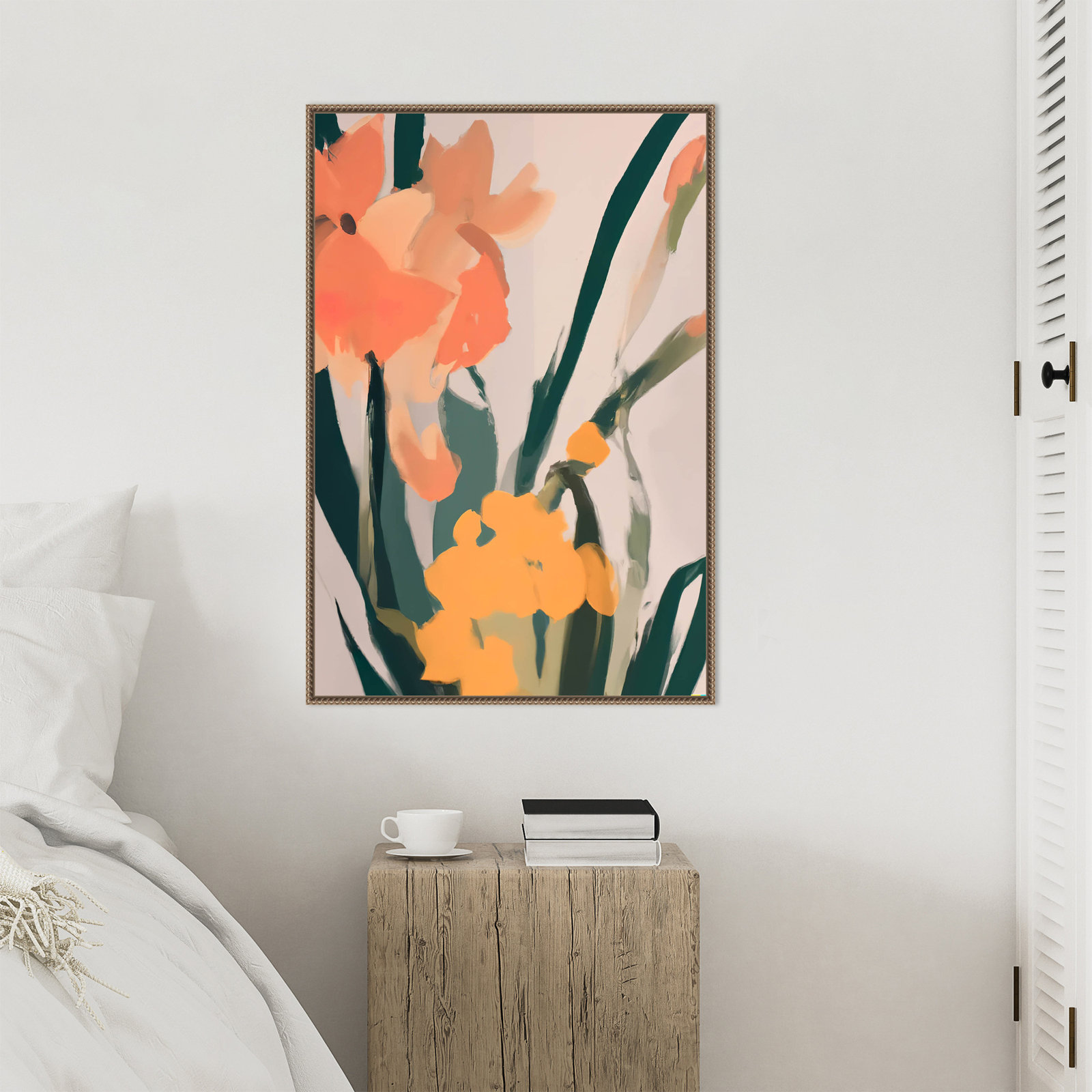 Sancerre "Flower Petals Abstract" Canvas Print, 33" H x 23" W x 2" D