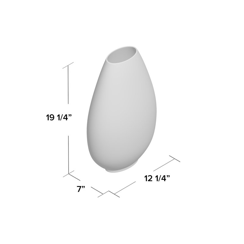 Glass Drip Table Vase, 19.25" H x 12.25" W x 7" D