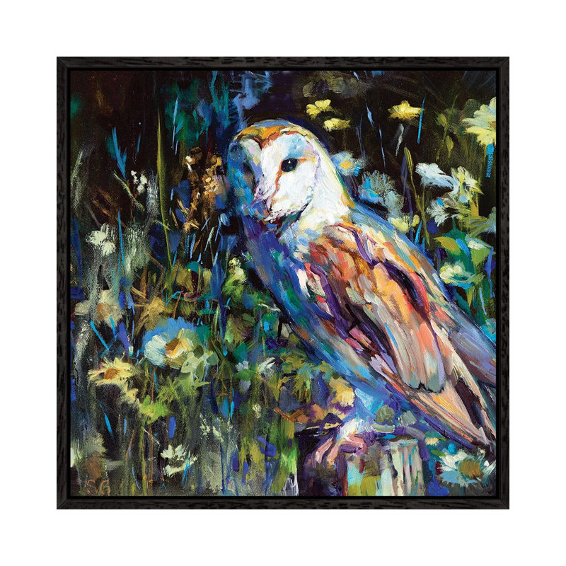 Evening Haunt 1 Piece Painting on Canvas, 66.04 cm H x 66.04 cm W, Black Framed