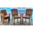 Mashburn 8 - Person Teak Wood Patio Dining Set with Round Table-309459453-309459447