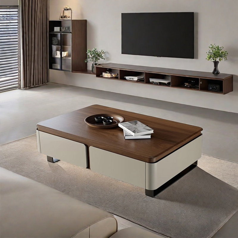 Table basse rétro à conception simple, 16.5" H x 47.2" L x 23.6" W
