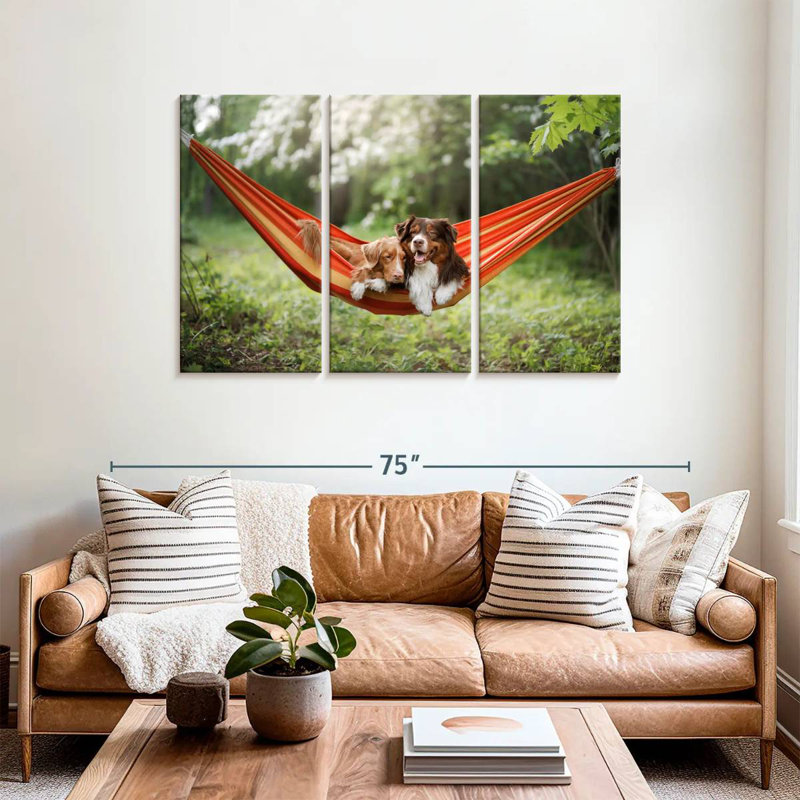Brampt Dog Sweethearts, 36" H x 57" W