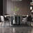 Modern simple luxury marble round dining table-103237780
