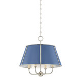 Cambridge Chandelier in Aged Brass/Soft Crimson by Mark D. Sikes