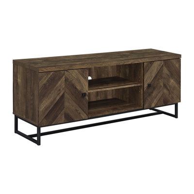 Chase Rustic Oak 2-Door TV Console