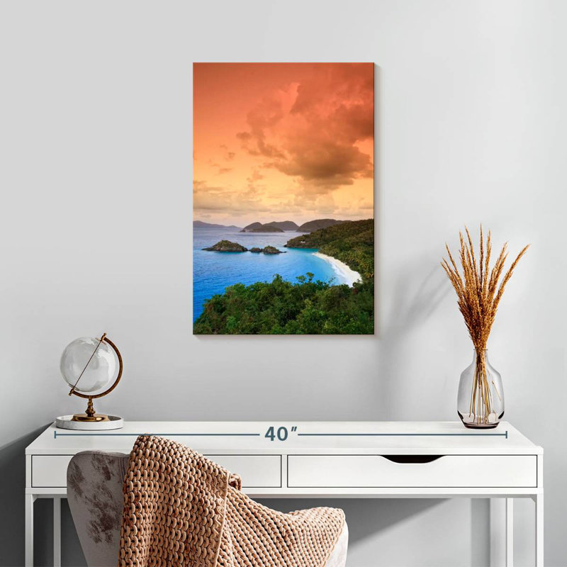 Gillard Trunk Bay Sunset, 24" H x 16" W