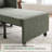 87'L 3-In-1 Convertible Chair Linen Sleeper with  Adjustable Backrest and Storage Bag Set Of 2-2002382891
