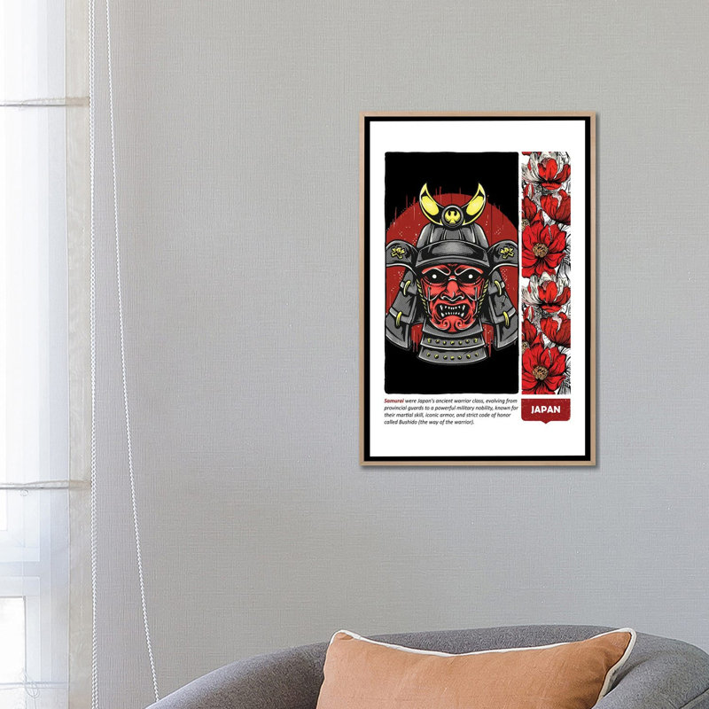 «Japon VI», reproduction d'art sur toile encadrée, H 26 po x l 18 po, Impression dans un cadre flottant sans passe-parto