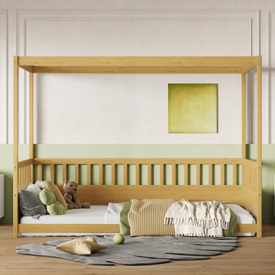 Wood Canopy Bed Frame