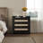 Ashvir Rattan 3-Drawer Nightstand With Built-In Outlets-447415503
