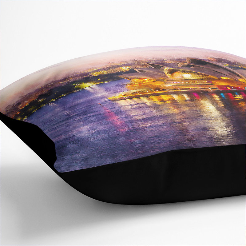 Square Cushion, Black, 40cm H x 40cm W x 15cm D