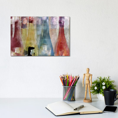 Bouteilles II 1 Piece Wrapped Canvas Painting