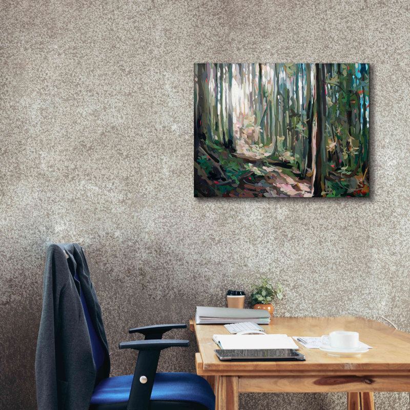 «Forest Light» par Joanne Hastie, art mural sur toile, L 34 po x H 26 po
