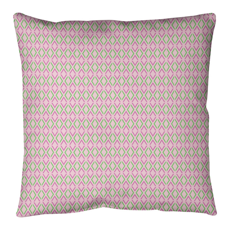 Coussin Katelyn Elizabeth, 28 po x 28 po, Rose et pastel