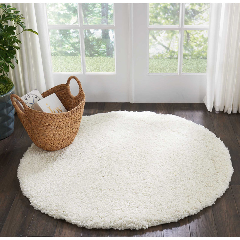 Solid Colour Area Rug, Round 201cm