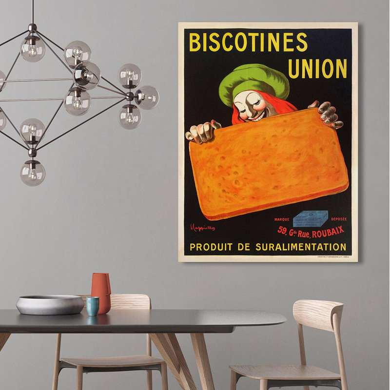 Biscotines Union by Leonetto Cappiello - Wrapped Canvas Print, 70cm H x 50cm W x 4cm D
