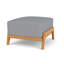 Alpine Rectangle Outdoor Teak Ottoman Patio Ottoman-350651365