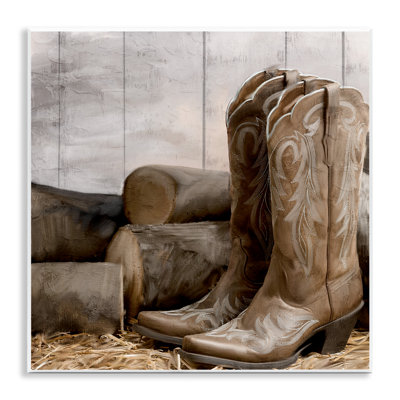Kick Off Your Boots Wall Plaque, design by Kim Allen