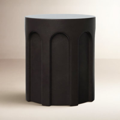 Mikah Concrete Accent Stool
