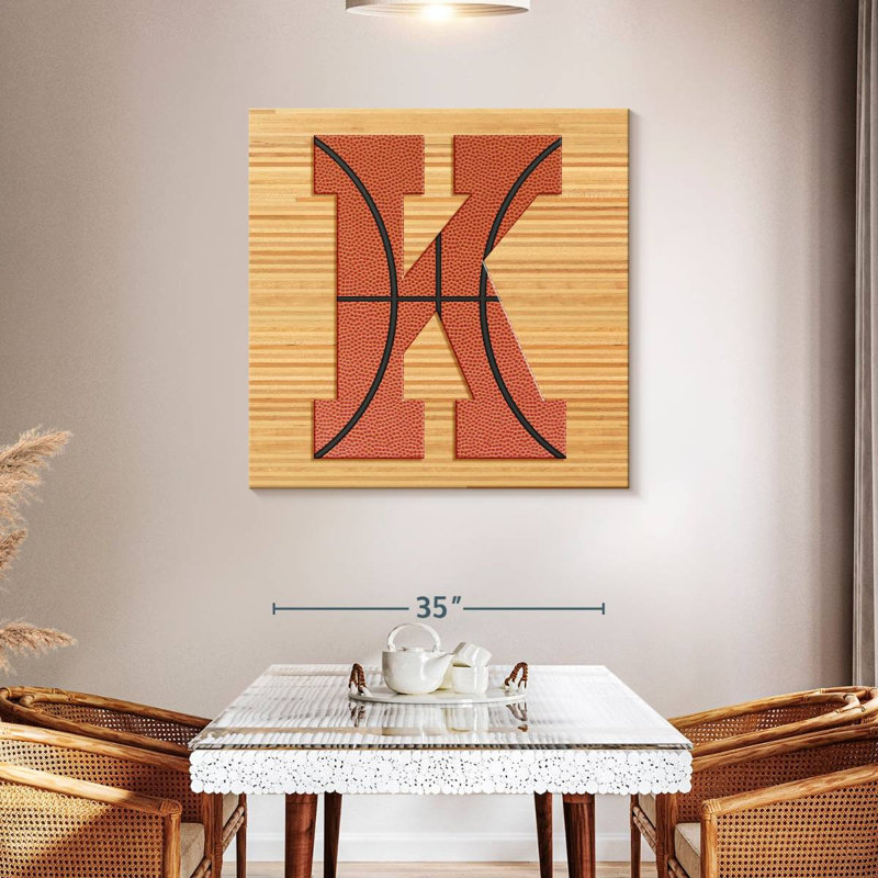 Tergel Basketball lettre K, H 39 po x l 39 po