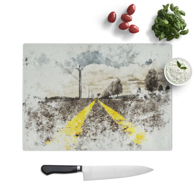 The Open Road Vol.4 Watercolour Chopping Board