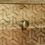Table de chevet 3 en bois de manguier avec texture et rangement
