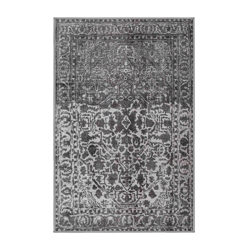 Tapis gris/beige traditionnel Cormican, Rectangle 2 pi x 3 pi